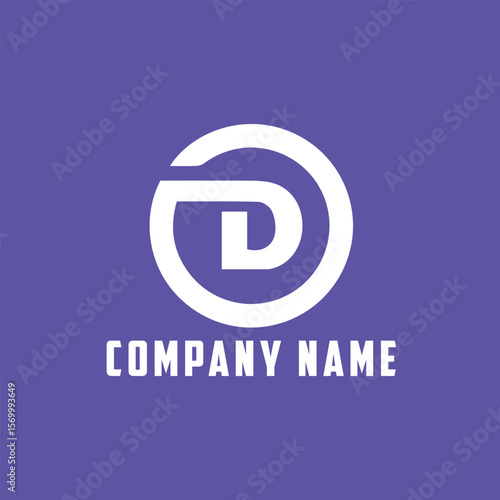 letters od or do text logo design vector