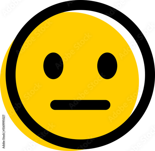 Sad emoticon emoji icon. Sad emoticon icon expression isolated on transparent background. Disappointment, unhappy, sadness emoticon with a downturned mouth vector illustration.
