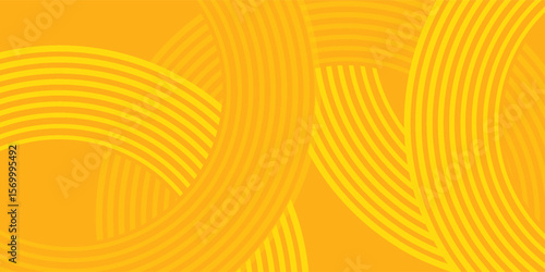 Pasta background, spaghetti abstract geometric pattern. Macaroni yellow poster. Wavy abstract pattern.