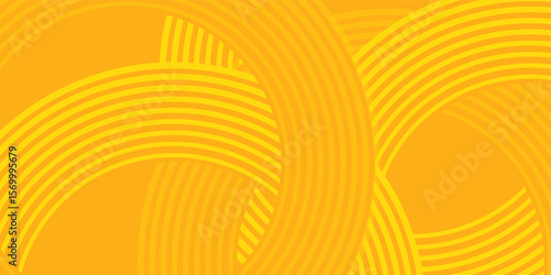 Pasta background, spaghetti abstract geometric pattern. Macaroni yellow poster. modern illustration.