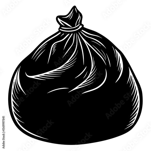 Bean Sack  Vector AI Line Art Food Symbol for Healthy Cooking & Nutrition Design