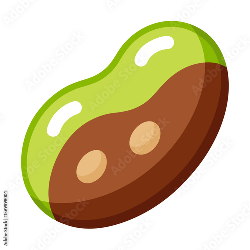 Pinto Bean  Vector AI Line Art Food Symbol for Healthy Cooking & Nutrition Design 