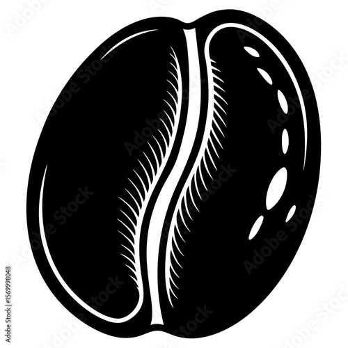 Split Bean  Vector AI Line Art Food Symbol for Healthy Cooking & Nutrition Design