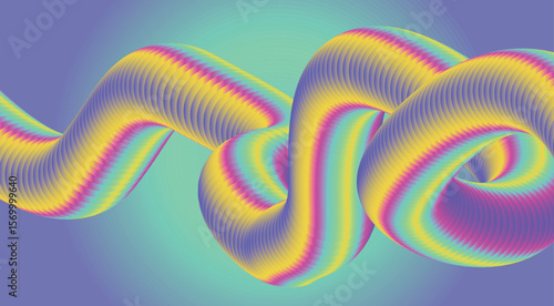 3D Blend Flowing Background Multicolor Gradient Abstract Smooth Design Vector Illustration