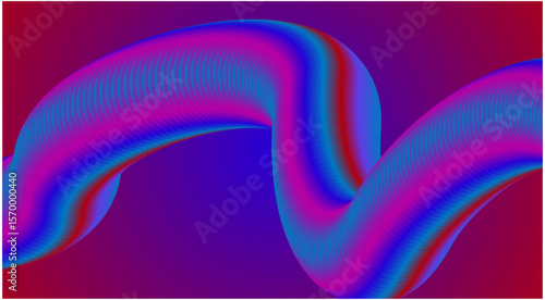 Blend 3D Fluid Background Colorful Gradient Abstract Smooth Design Vector Illustration