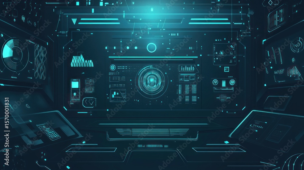 Futuristic Tech Interface: A Cyberpunk-Inspired Digital Dashboard Futuristic Tech Interface: A Cyberpunk-Inspired Digital Dashboard