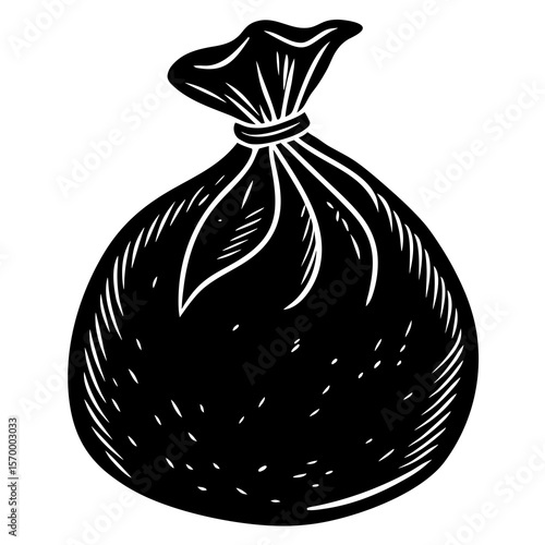 Bean Sack  Vector AI Line Art Food Symbol for Healthy Cooking & Nutrition Design