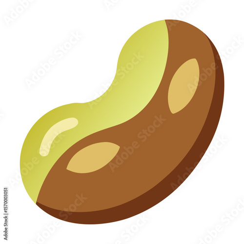 Cooked Bean  Vector AI Line Art Food Symbol for Healthy Cooking & Nutrition Design
