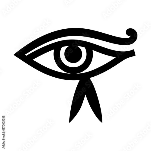 Eye of horus ancient egypt egyptian symbol vector graphic art silhouette