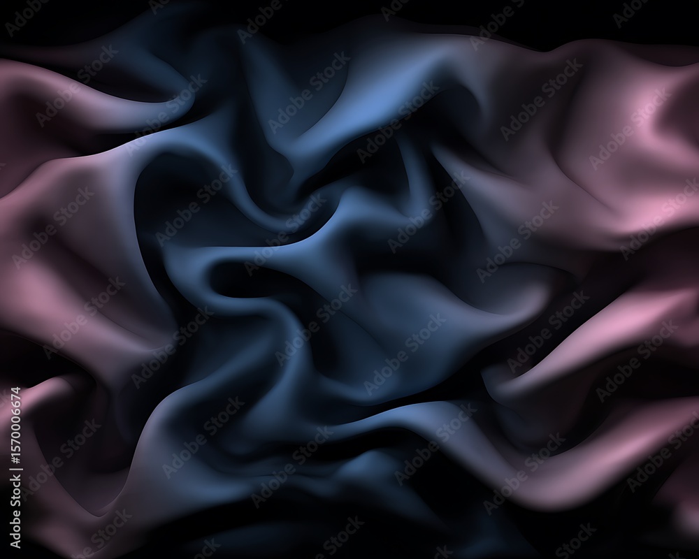 Fototapeta premium Close-up view of draped, textured fabric.