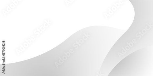 Abstract minimalist white and gray wave modern background. texture white pattern. vector illustration