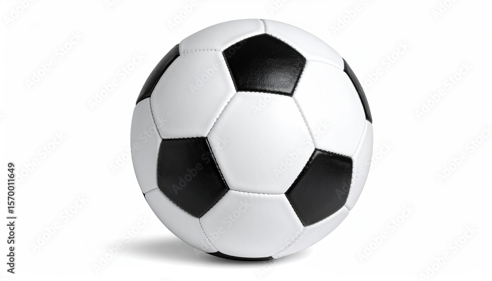 Fototapeta premium Soccer ball on white background