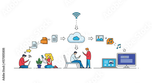 Digital collaboration and cloud storage solutions for seamless information sharing and productivity enhancement