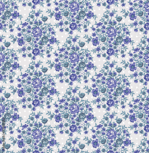 Vintage Floral Repeat Pattern for Textile Use