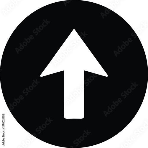 Navigational Arrow Symbol: The image presents a minimalistic upward arrow, rendered in a striking monochromatic palette of black and white, encapsulating a sense of direction and advancement. Free Download Navigational Arrow Symbol: The image presents a minimalistic upward arrow, rendered in a striking monochromatic palette of black and white, encapsulating a sense of direction and advancement. - GFXLoad