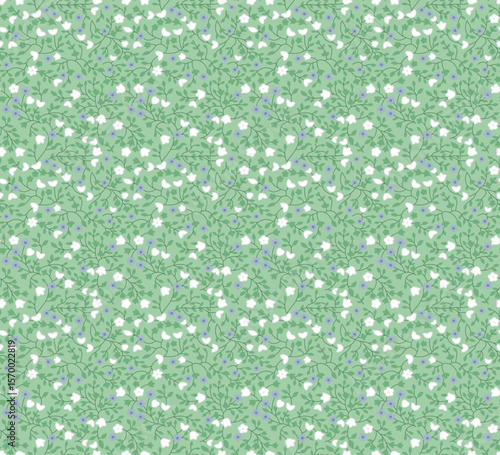 Vintage Floral Repeat Pattern for Textile Use