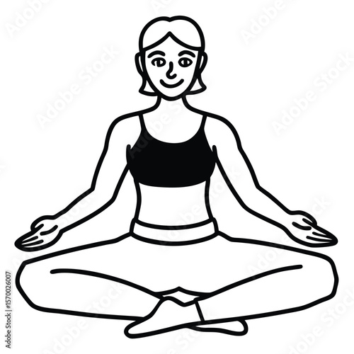 Woman in Yoga Pose