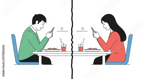 The digital divide couples navigating disconnection in the age of mobile devices