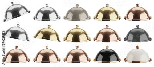 Set of Various Colored Serving Covers