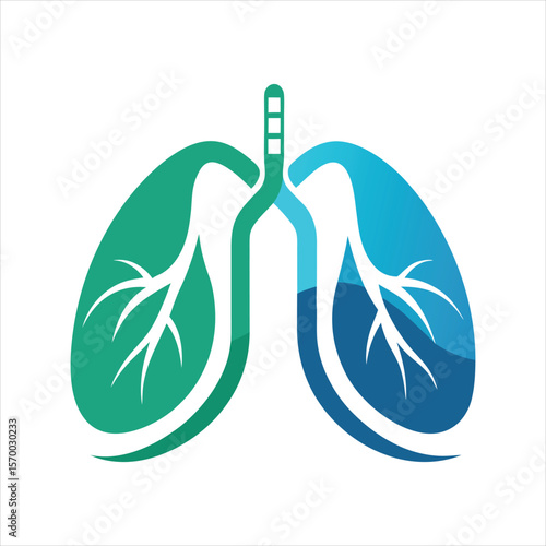  Lungs Care Logo Vector Illustration