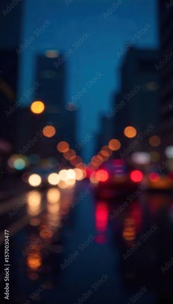 Abstract City Lights at Night Calming Blurred Background for Sophisticated Emails and Corporate Communications Abstract City Lights at Night Calming Blurred Background for Sophisticated Emails and Corporate Communications