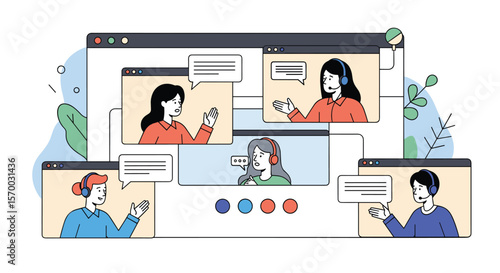 Facilitating seamless remote collaboration through virtual meeting platforms empowering global teams with efficient communication tools for enhanced productivity