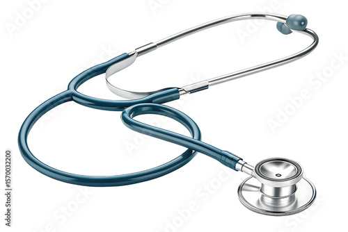Medical equipment - stethoscope isolated on AI Generated by PNG