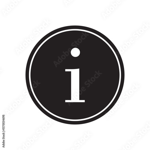 Info information help tooltip icon vector.