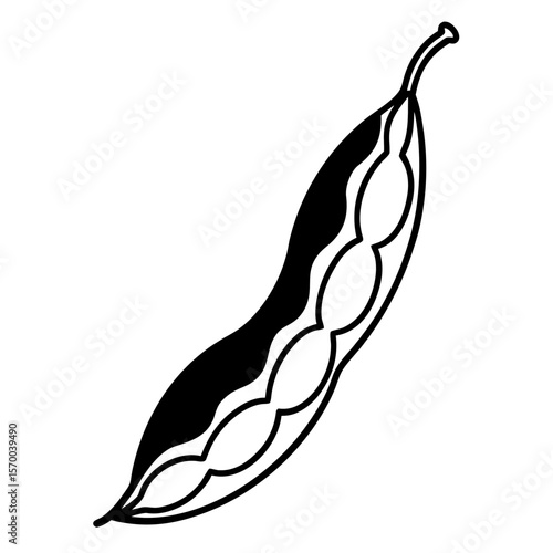 Mung Bean  vector in AI format ideal for food, nutrition, vegan, and organic design projects.