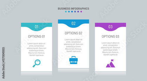 Wallpaper Mural Horizontal progress bar featuring 3 arrow-shaped elements, symbolizing three six stages of business strategy and progression. Clean timeline infographic design template. Vector for presentation Torontodigital.ca