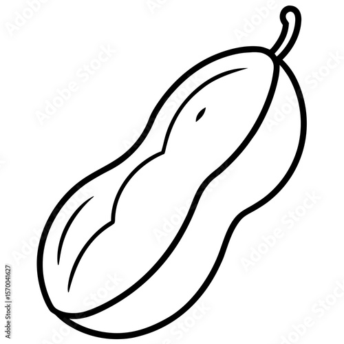 Mung Bean  vector in AI format ideal for food, nutrition, vegan, and organic design projects.