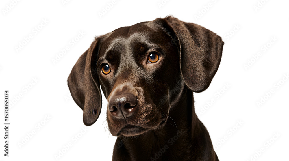 Close-up Portrait of a Chocolate Labrador Retriever Dog, Canine Photography, Animal Portrait, Dog Breed, Pet Photography Close-up Portrait of a Chocolate Labrador Retriever Dog, Canine Photography, Animal Portrait, Dog Breed, Pet Photography