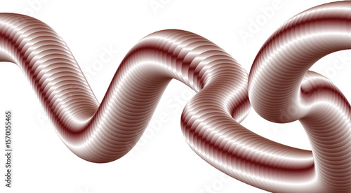 Abstract 3D Fluid Blend Design Maroon Color Background Art Vector Illustration