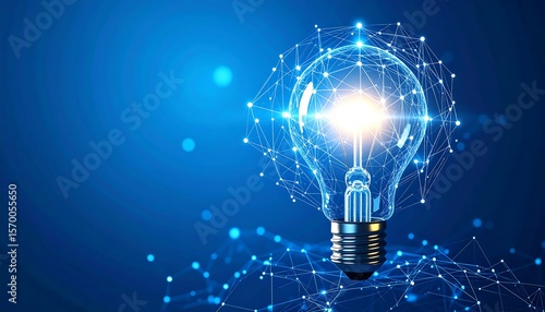 Abstract lightbulb, technology