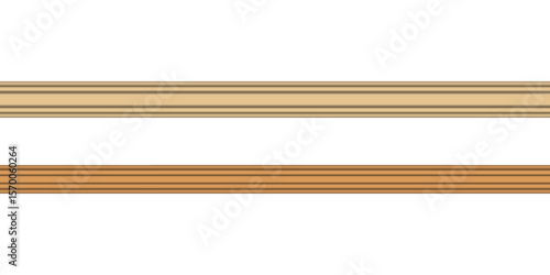 Architectural interior design panel surface with wooden molding baseboard crown molding ceiling wall trim trimwork in brown white beige for elegant home decor