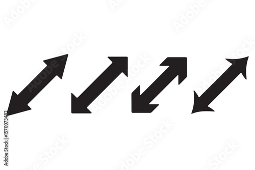 arrow icon on white background. flat style. arrow icon for your web site design, logo, app, UI. arrow indicated the direction symbol. curved arrow