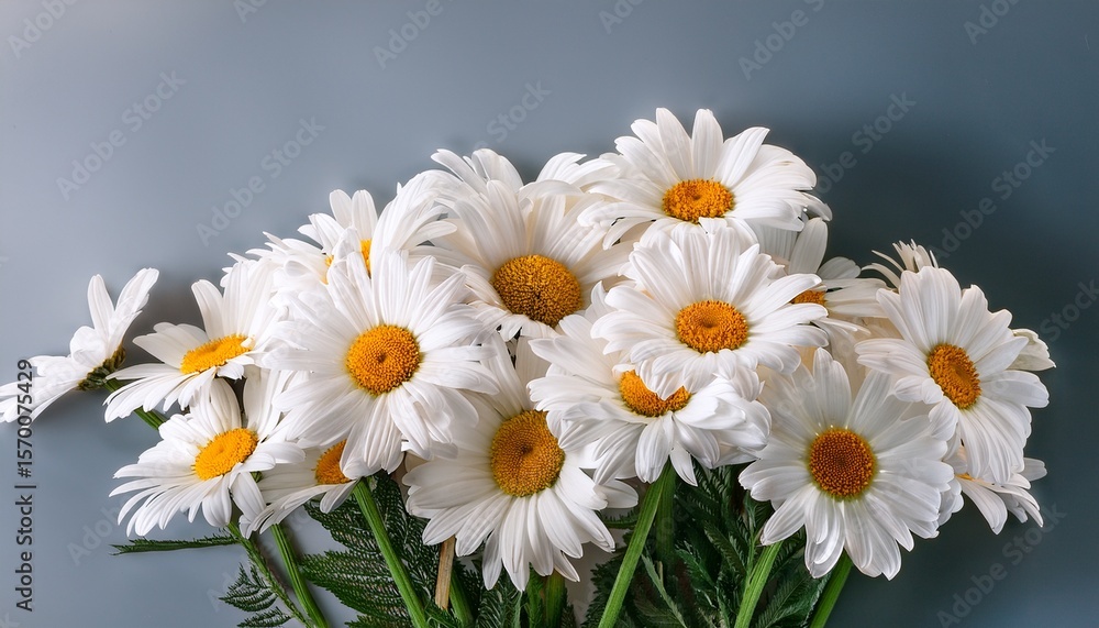 Obraz premium bunch of fresh white daisy flowers