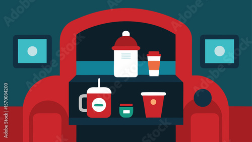 Detailed Interior of Santa's Sleigh Showing Controls and Gadgets