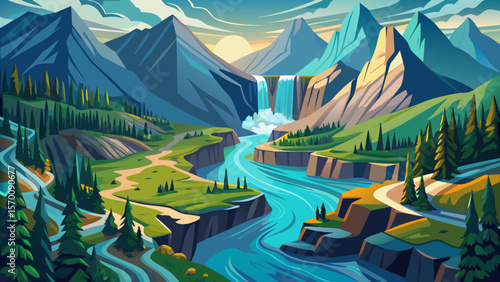 Nahanni National Park, Northwest Territories – Meandering rivers, untouched forests, and cascading waterfalls emerge in a mystical northern sanctuary.
