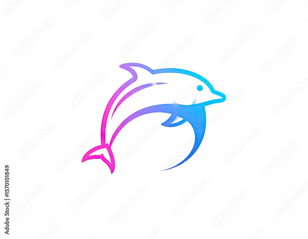 Fototapeta premium Dolphin graphic design (1)