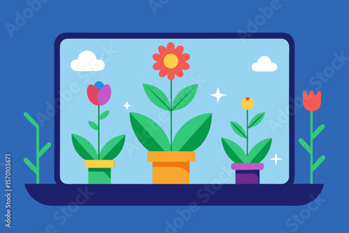 spring flowers in a vase
