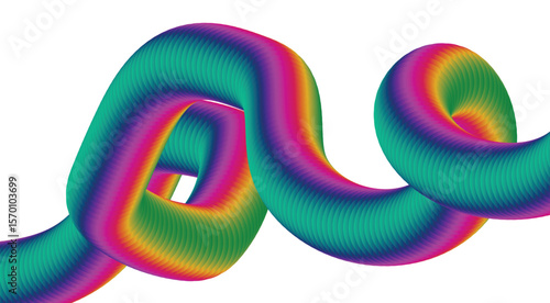 Blend Flowing Multicolor Background Abstract Design Art Vector Illustration