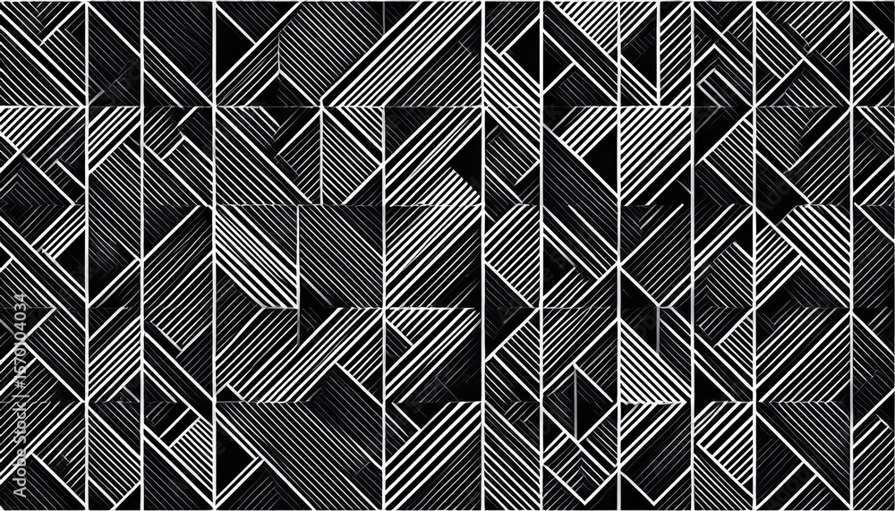 abstract geometric background monochrome geo pattern seamless pattern simple geometry shapes black and white background