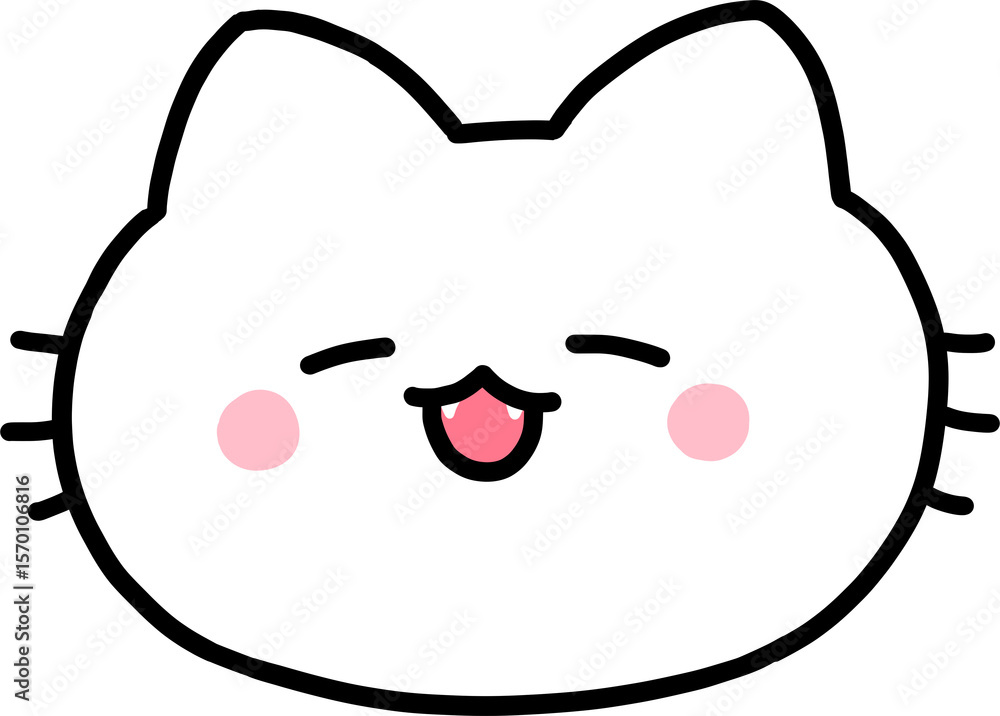 white cat face white cat face