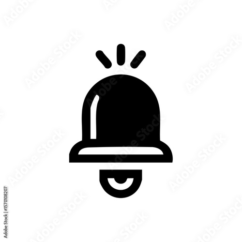 Notification bell icon with upward signal lines – representing alerts, updates, or new messages.