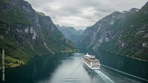 Breathtaking Geirangerfjord Cruise: Scenic Fjord Exploration in Norway with a Luxurious Ship