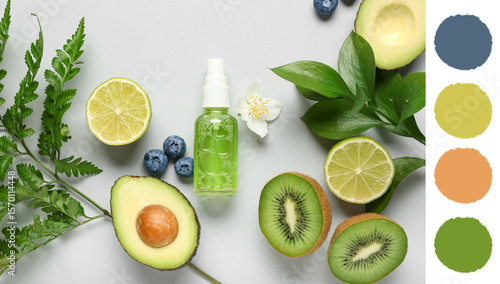 Bottle of natural cosmetics...