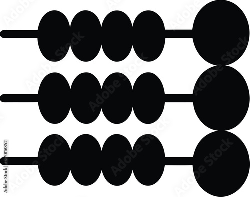 abacus bead on white background.eps