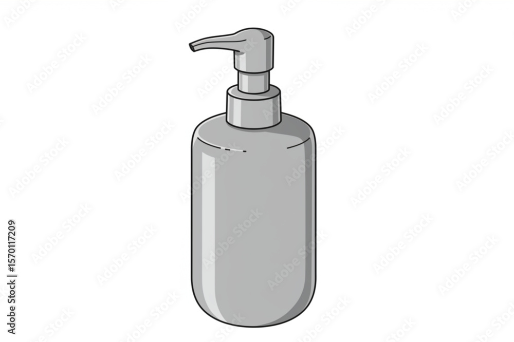 Minimalist dispenser graphic, suitable for beauty product presentations, lotion bottles, or soap containers used in hygiene and healthcare branding. Minimalist dispenser graphic, suitable for beauty product presentations, lotion bottles, or soap containers used in hygiene and healthcare branding.