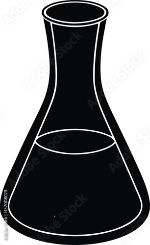 beaker on white background.eps